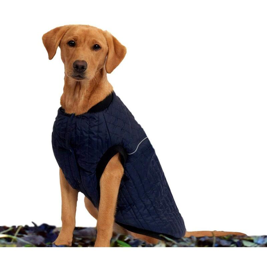 Puffer Dog Coat (25cm) (Navy) - Navy - Weatherbeeta