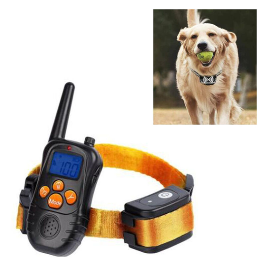 Thsinde - Rechargeable Dog Training Collar with, Electric Dog Collar with Adjustable Intensity Levels - Fully Waterproof