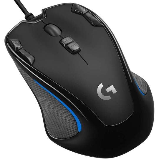 Logitech G300s USB Optical Mouse | 2500DPI Right-hand Black & Blue