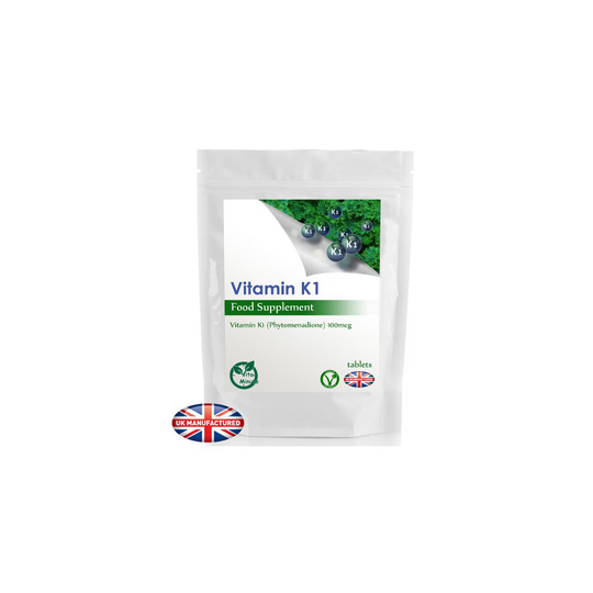 Vitamin K1 100mcg | 180 Tablets (V) | Phytomenadione, Joints & Bones