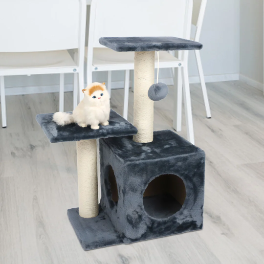 Scratching Post 70 cm - Stable Cat Multi-Level Climbing Tree