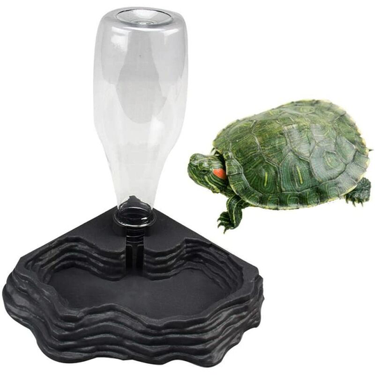 Pet Water Dispenser Automatic Drinking Fountain Reptile Turtle Lizard Basin Reptile Box Landscaping