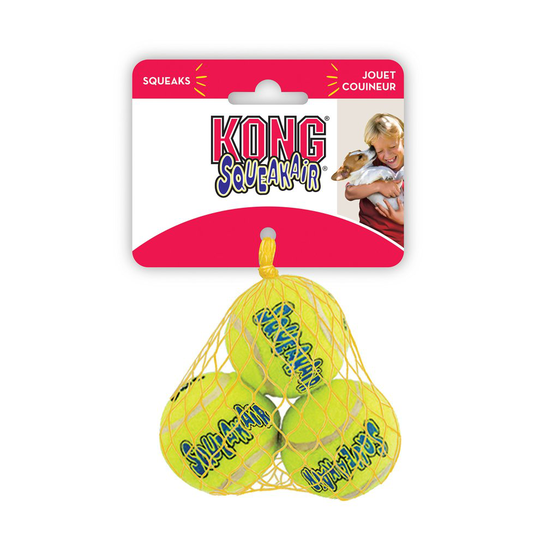 KONG SqueakAir Ball Dog Toy - Small, Pack of 3
