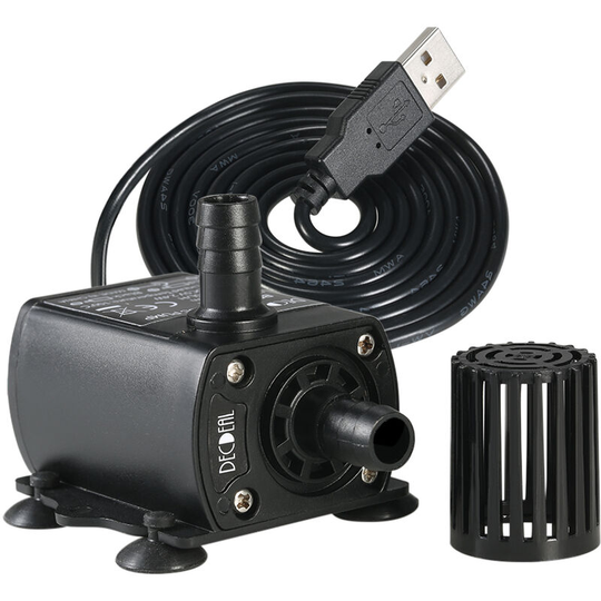 Usb DC5V Ultra-quiet Mini Brushless Water Pump Waterproof Submersible Fountain - 4.8W - Decdeal