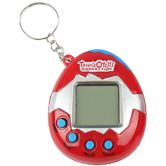 Thsinde Meili-retro Tamagotchi Electronic Cyber Pet Toy Virtual Game 90's Nostalgia Gifts -red