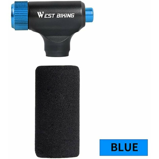Qersta - Mini CO2 Inflator Bike Pump Super Fast Tire Inflation Portable Bike Pump Aluminum Alloy Tire Tube High Pressure Hand Pump Inflator Bike Tire