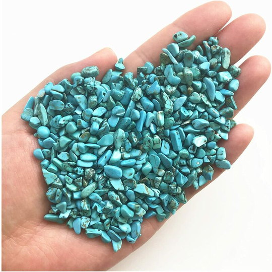 Monly - 100g Green Turquoise Rock Stone Rough Stone Aquarium Gravel Stone