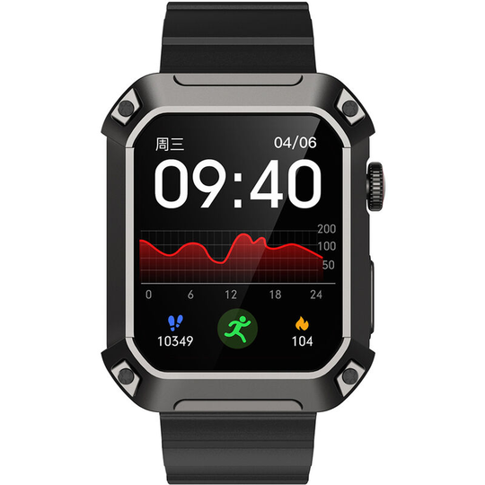 Rogbid TANK S2 Smart Watch 1.83-Inch IPS FullTouch Screen BT Call Fitness Tracker IP68 Waterproof Blood Oxygen/Sleep/Heart Rate/Blood Pressure