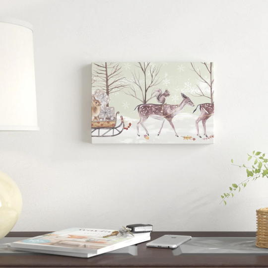 Christmas Time Collection D by Melissa Wang - Wrapped Canvas Graphic Art Print