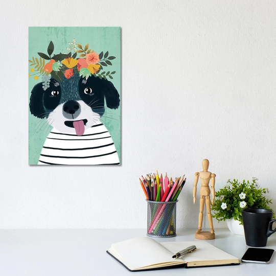 Puppy by Mia Charro - Wrapped Canvas Art Prints