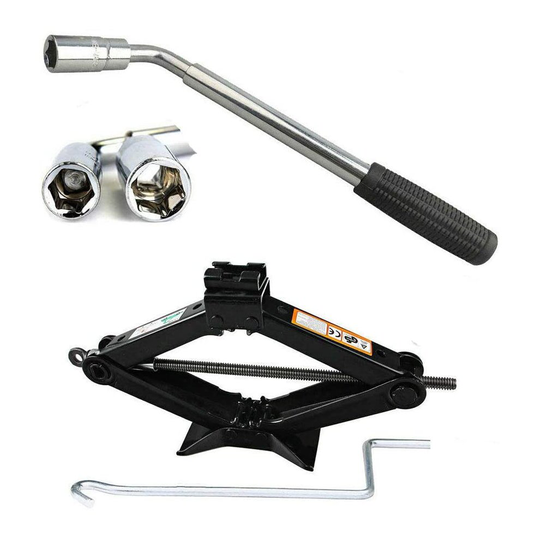 Universal scissor jack 2 Ton car lift Jack+Extendable wheel brace wrench wheel