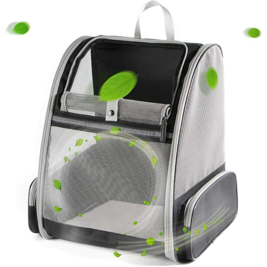 Carrier Backpack for Cat and Small Puppy - Full Ventilation - Airline Approved - for Travel and Hiking