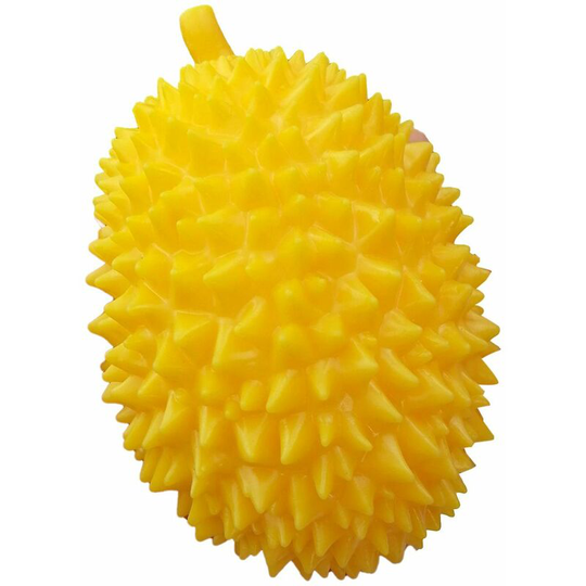 Anti-stress Toy Elastic Good Hand Feel Three-dimensional Durian Squeeze Finger Toy For Relaxing, Dark Yellow
