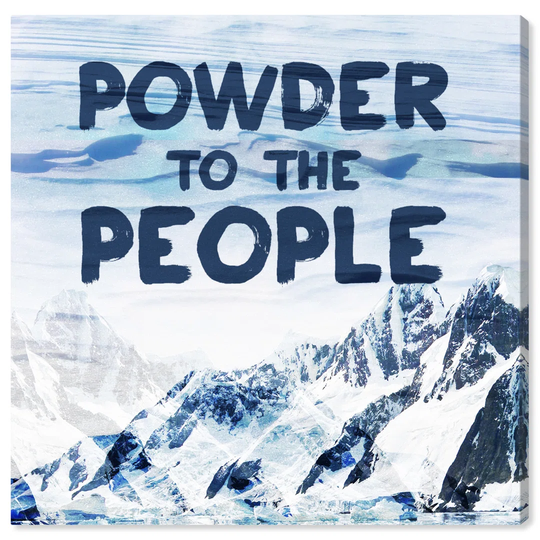 'Powder to the People' Graphic Art on Canvas