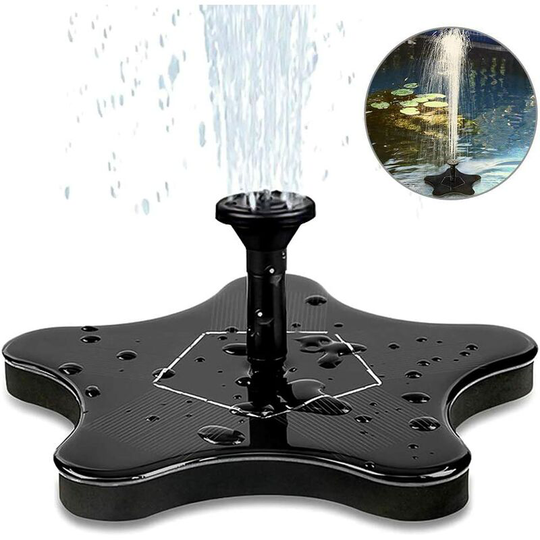 Solar Fountain, Electric Solar Water Pump Solar Collector Pump 1.4W Garden Outdoor Watering Floating Pump for Garden Patio Birds Pond Pool and Pond p