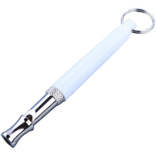 Pet Dog Training Supplies Obedience Adjustable UltraSonic Volume Whistle-White