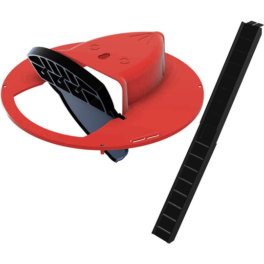 Lifcausal - Reusable Plastic Smart Mouse Trap Flip n Slide Bucket Lid Mouse Rat Mouse trap Humane Or Lethal Trap Door Style Multi Catch,Red