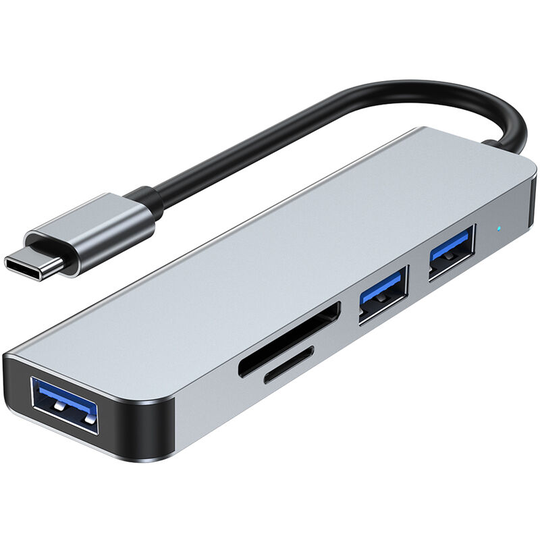 2103T USB C Hub 5-in-1 Type C Docking Station with USB3.0+USB2.0*2+SD/TF Card Readers Multi-port Hub Adapter