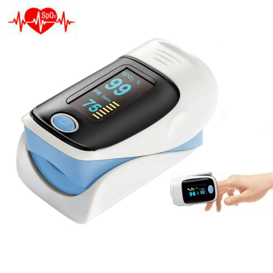 Fingertip Pulse Oximeter Oxygen Saturation Level Meter Blood Monitor