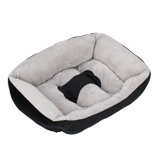Jenny Bolster Cushion in Black/Grey