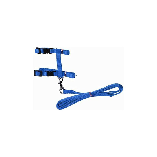 Modou - Cat Harness Nylon Leash Pet Products Adjustable Pet Traction Harness Belt Cat Kitten Halter Neck 3 Colors Blue