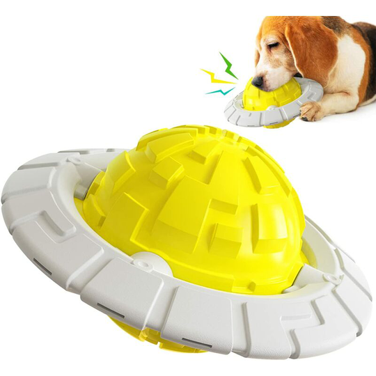 Dog Toy Durable Squeaky Dog Chew Toy Planet, Natural Interactive Puppy