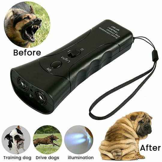 Monly - Pet Gentle Ultrasonic Dog Bark Trainer led Light Chaser Device