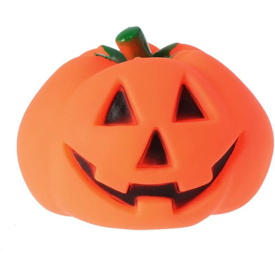 Squeaky Dog Chew Toy - Pumpkin Shape - Halloween