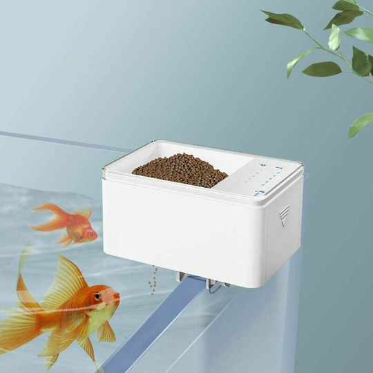 Automatic Fish Feeder, Intelligent Digital Fish Food Dispenser Timer, 70ML Battery Operated Automatic Feeder for Aquariums and Fish Tanks