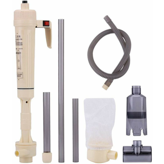 Bearsu - Battery Powered Aquarium Siphon Water Change Cleaning Tool