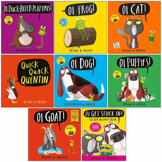 Kes Gray Oi Frog And Friends Series Collection 8 Books Set