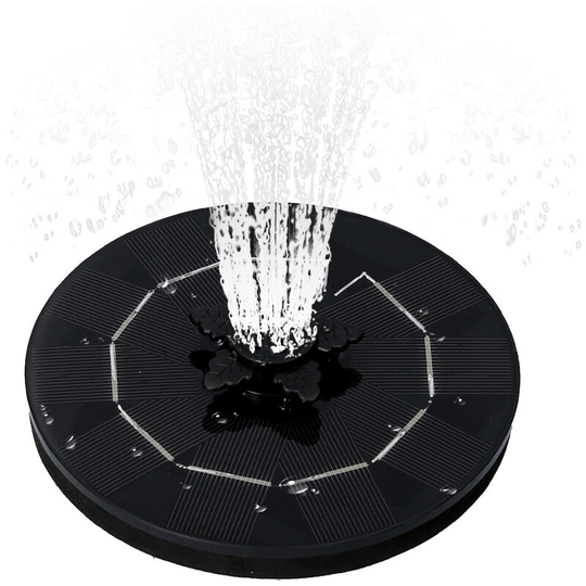 5V 3W Solar Fountain with 3 Spray Modes Flower Type Nozzle Solar Powered Bird Bath Floating Fountains Free Standing Outdoor Fountain Brushless Water