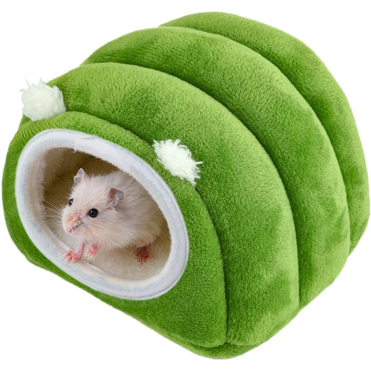 Winter Pet Hamster House, Plush Hammock, Cozy Warm Rabbit Bed for Small Animals, Guinea Pig Nest Bedding, Hedgehog, Gerbil, Rat
