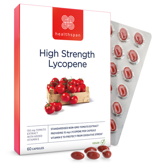Healthspan High Strength Lycopene 15mg, 60 Capsules, Vegan