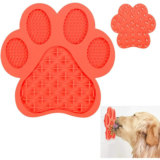 Devenirriche - O-Kinee Dog Licking Cushion, Dog Slow Dispensing Mat, Dog Licking Mat, Silicone Licking Mat, Dog Licking Mat with Suction Cup, for Dog