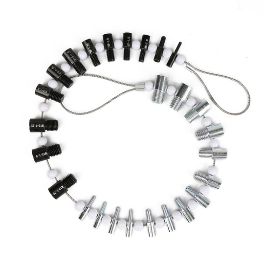Nut and Bolt Thread Checker Inch and Metric Set Nut Bolt Thread Detection Tool
