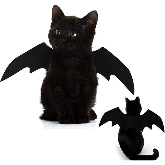 Halloween Pet Dog Vampire Costume Wings Fancy Dress Costume Outfit Bat Wings Cats Dogs Which Neck Circumference from 38-50cm Bust from 56-66cm
