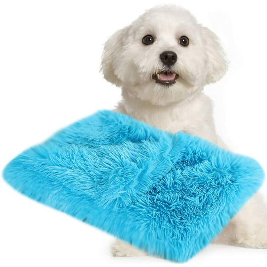 Soft Dog Blanket Washable fleece mat for dog cat (m, Sky Blue)