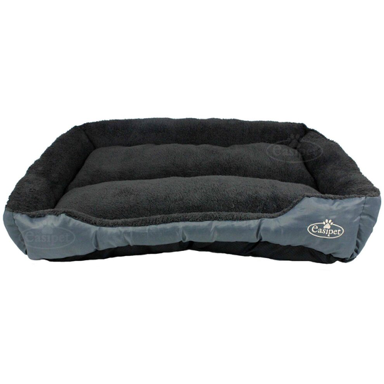 Dog Bed in Grey Faux Fur fleece XXLarge Easipet 67264