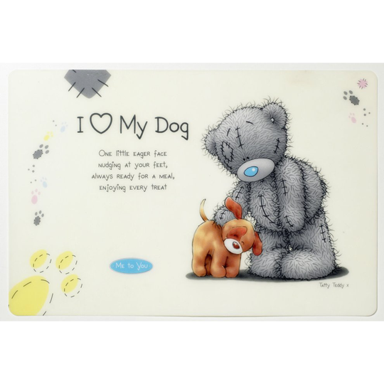 Me To You Dog Feeding Mat Easy Clean Water Resistant Bowl Mat