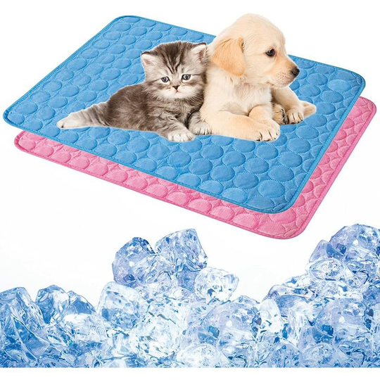 Large Cooling Mat 2PCS Durable Dog Cooling Mat Ice Silk Dog Mat Ideal for Dogs and Cats to Keep Cool This Summer 40x50CM