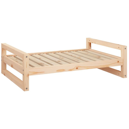 Dog Bed 95.5x65.5x28 cm Solid Pine Wood vidaXL - Brown