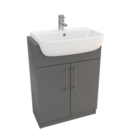 Hotham Ceramic Rectangular Semi-Recessed Basin