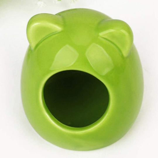 Small Animal House, Ceramic Hamster Bedding Hideout Nest,Bath for Chinchilla Hamster
