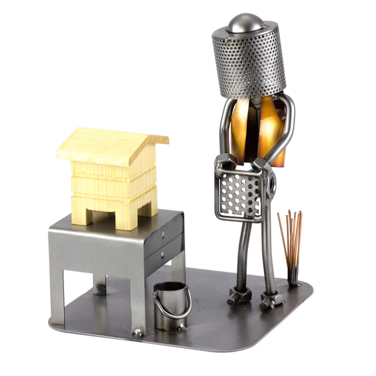 Beekeeper with Wooden House Screw Man Rawson