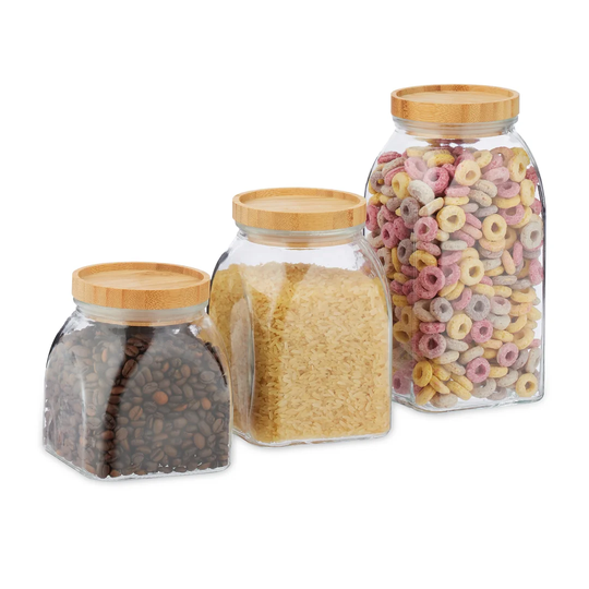 3 Piece Storage Jar Set
