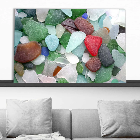 Sea Glass 2 - Wrapped Canvas Photograph