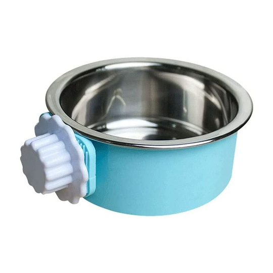Dog Bowls Cat Bowl And Dog Bowl, Spill Proof, Hanging Stainless Steel Drinking Rice Bowl