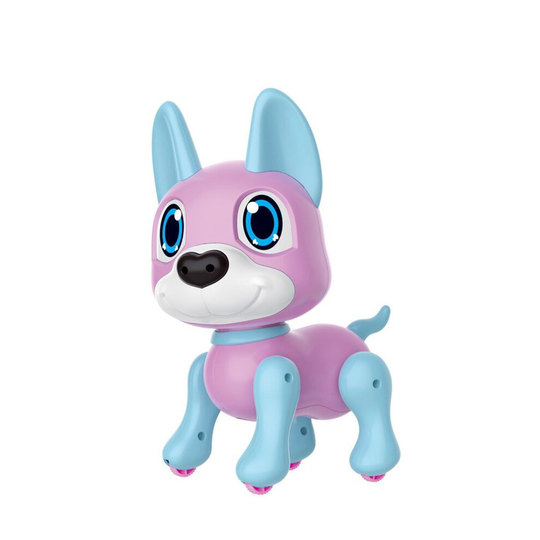 Electronic Robot Dog Toy with Gesture Sensing Lights and Puppy Sounds