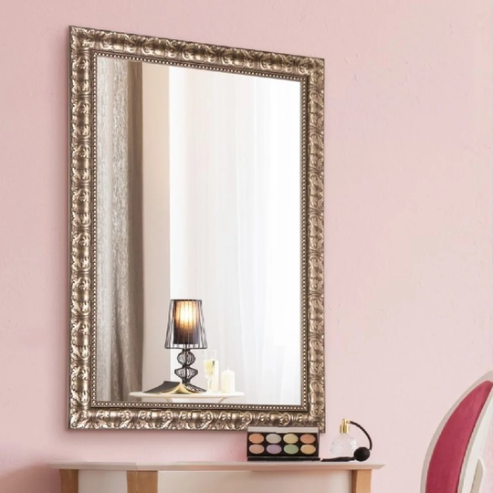 Cooksey Wood Framed Wall Mounted Accent Mirror in Gold